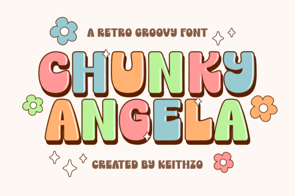 Chunky Angela: The Retro Font That Brings 90s Joy to Your Designs