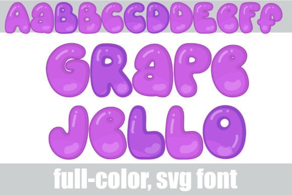 Grape Jello: The High-Shine Typeface for Playful Branding