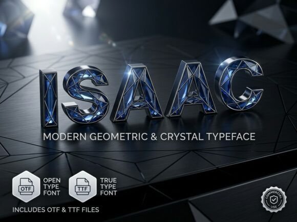 Isaac Typeface: Where Geometric Precision Meets Crystal Clarity
