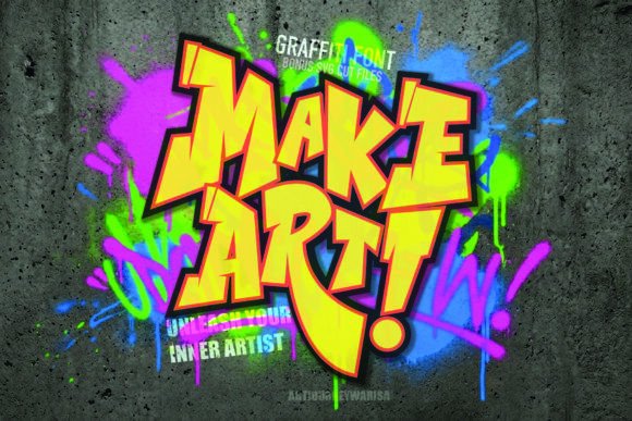 Make Art: The Graffiti Font That Ignites Your Creative Rebellion