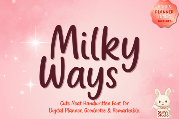 Milky Ways: The Font That Makes Your Digital Notes Feel Like a Cozy Coffee Shop