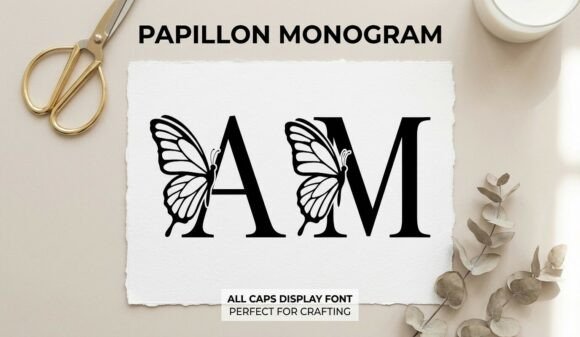 Papillon Monogram: A Font That Brings Whimsy to Your Brand