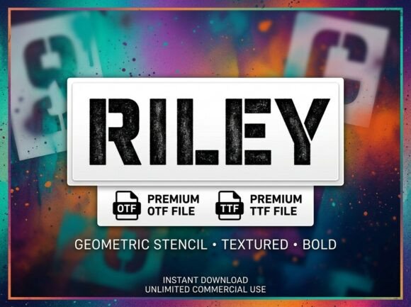 Riley: The Stencil Font for Unapologetic Urban Design