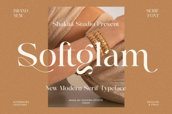 Softglam: The Serif Typeface for Elegant Branding