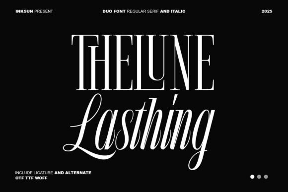Where Architecture Meets Calligraphy: The Lune Lasthing Font